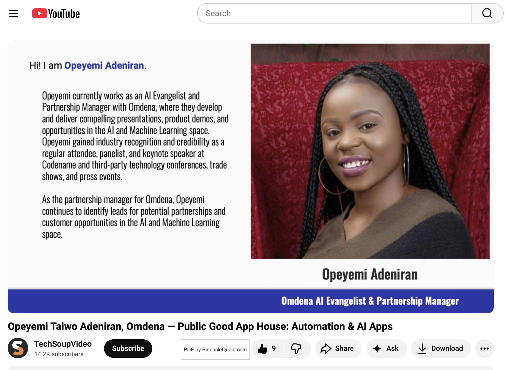 Speaking Engagement 1